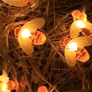 Finether Lampu Taman Hias Solar Sensor Cahaya Bentuk Lebah Waterproof - BE306