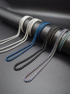 สร้อยคอโซ่กระดูกมังกรสไตล์เกาหลีสำหรับผู้ชายและผู้หญิง ไม่มีจี้ ดีไซน์เรียบง่าย หลากหลาย โซ่คอเปล่า เครื่องประดับแฟชั่น