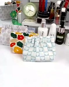 Tas Pouch Penyimpanan Kosmetik & Mini Storage Bag Kabel Earphone