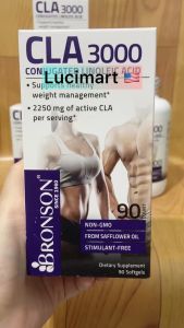 Viên uống giảm cân và tăng cơ CLA 3000 Bronson hộp 90 viên/ 120 viên/ hũ 300 viên [Hàng Mỹ]