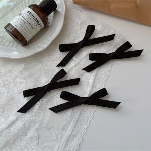 Zhang Yuanying Same Style Small Bowknot ~ Black Barrettes Female Bang Clip Hairware Young Adult Side Clip Top Clip