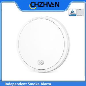 CHZHVAN Independent Smoke Detector Built-in 10-Year Battery Fire Smoke Alarm for House Security Protection Fire Detector