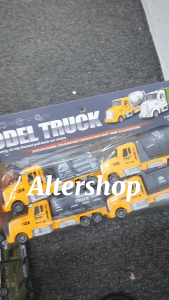 【READY STOCK🛒】Mini Vehicle Truck Set – Military Service Oil Tanker & Cargo Transport | Kids Toy