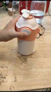 Bình nước giữ nhiệt 500ml Inox 304 (tặng kèm stick 2D 3D) cho bé có nắp chong chóng ngộ nghĩnh dễ thương BHS95 - BH Kids