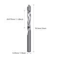 HUHAO 1/4 Inch Shank Flush Trim Spiral Router Bit Two Flutes Carbide End Mill CNC Bearing Guided Trim Milling Cutter for Wood. 