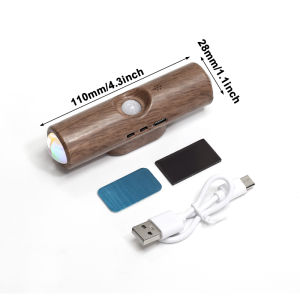 Parkson | 4pcs Motion Sensor Led Wall Lamp Smart Night Light with Mobile Detection LED Wall Lights Magnetic Mount Dimmable Rechargeable