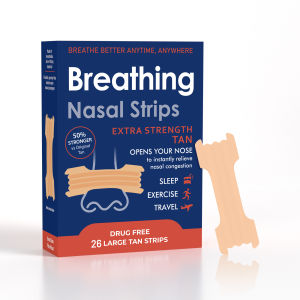 Breathe RightNasal Strips Extra Strength Tan Nasal StripsStop SnoringDrug-Free Snoring Solution & Instant Nasal Congestion