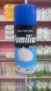 Chai bọt cạo râu FAMILIAR XANH