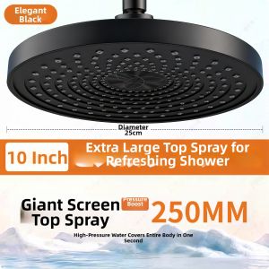 YALANDENG | Self-Cleaning High-Pressure Ceiling Shower Head