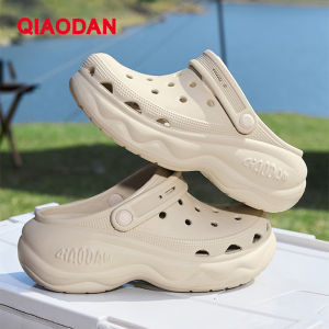 Qiaodan รองเท้าผู้หญิงพื้นรองเท้าระบายอากาศและป้องกันการลื่นส้นหนาเพิ่มความสูง QXL112252435R