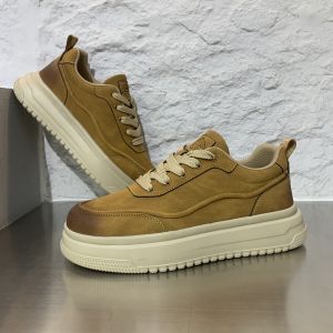 Fall 2025 Fashionable Casual Mens Shoes Thick Bottom Heightening Retro British Trend Breathable Board Shoes All-Match Style