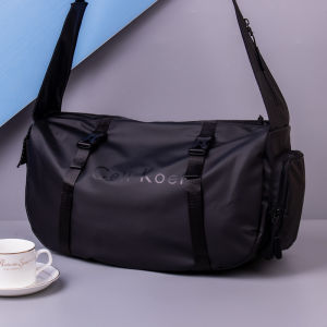 Large Capacity Oxford Cloth Single Shoulder Crossbody Bag for Men Casual Dumpling Shape Sporty Trendy Multi-Functional Bag