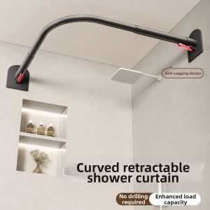 DIHUANTUO | Drill-Free Extendable Waterproof Anti-Mold Rustproof Shower Rod
