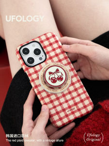 Uфology Original Mobile Phone Case Magnet Absorption Fits iPhone 16 pro Max 15 pro Apple 14 Enamel Cherry 13 Full Package 12 New Style 11 Pattern 17