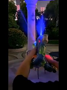 ปืนฉีดน้ำไฟฟ้า M2ไฟส่องประกาย ปืนฉีดน้ำ ปืนฉีดน้ำสงกรานต์ ปืนฉีดน้ำเด็ก ปืนของเล่นเด็ก กันน้ำของเล่นกลางแจ้ง Electric Water Gun Automatic