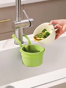 2PC Sink Hanging Strainer Basket Creative Detachable Kitchen Garbage Filter Quickly Drain Easy To Clean