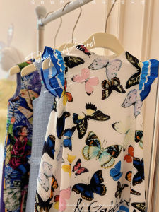 Original High-End Childrens Clothing DG New 2025 Butterfly Street Style Photo Dress Girls Dress Childrens Costume Mother Daughter Outfit