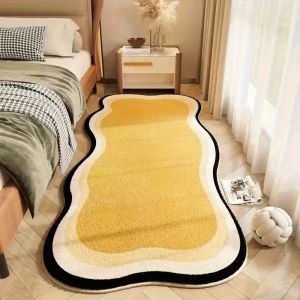 VIKAMA Cream-Style Shaped Rug: Insulating Warm and Non-Slip Bathroom Mat Bedroom Rug and Home Fashion Accessory