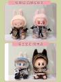 Labubu Kids Clothes Labubu Plush Dolls Party Sitting Posture Vinyl Cloth Dolls Clothes Swap Bubble Pop Kids Fashion Dolls. 