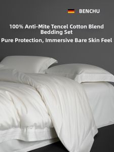 BENCHU | Anti-Dust Mite Tencel Lyocell Cotton Brushed Bedding Set for Winter