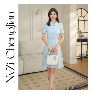Tone Career Blue Shirt Dress