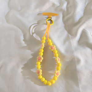 สร้อยข้อมือผ้าไหมดอกไม้ฤดูร้อน สายรัดโทรศัพท์มือถือ หัวเข็มขัดกุญแจ สายรัดข้อมือแบบใหม่ สายรัดข้อมือแบบลำลองสำหรับเด็กผู้หญิง