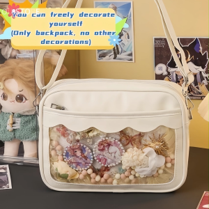 Korean Version Lta Bag Crossbody Bag Transparent Shoulder Bag Casual Sling Bag Student Commuting Bag