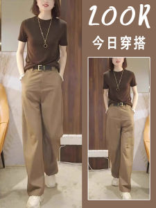 Fashionable plus Size Wide Leg Pants Set Summer Outfit Pear Shaped Body Slimming Young Looking Two Piece Set a Line Mini Dress