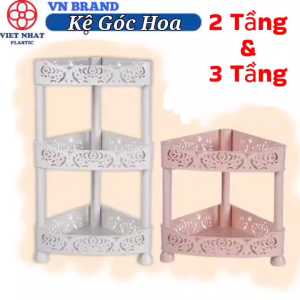 Kệ Góc Hoa Kệ Tam Giá Góc Tường Việt Nhật 5525 Nhựa PP Phụ Kiện Nhà Tắm Kệ Gia Vị