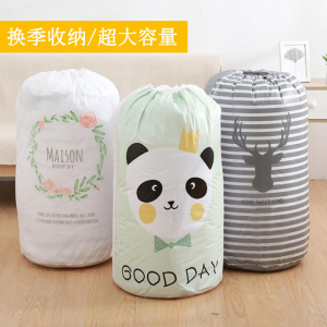 WE 3799 = 圆形束口棉被收纳袋 Round drawstring quilt storage bag (cartoon random)
