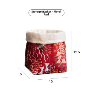 Flower Embroidery Chinese Retro Luxury Tissue Box