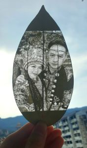 Custom Leaf Engraving Photo Gift | Graduation Gift | Anniversary Gift | Birthday Gift | Corporate Gift | Farewell Gift