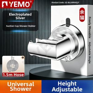 YEMO | Wall Mounted Shower Head Bracket No Drilling Required