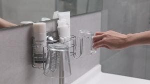 FECA E39 Stainless Steel Toothbrush Holder | 6 Slots for 2-6 People | 24cm Extended Storage