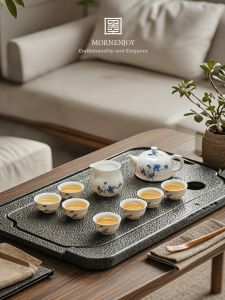 mornenjoy | Jingdezhen Lattice Porcelain High-end Tea Set