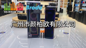 BTS-2271 5400mAh Karaoke Machine with Dual Wireless Microphones and Outdoor Bluetooth Speaker