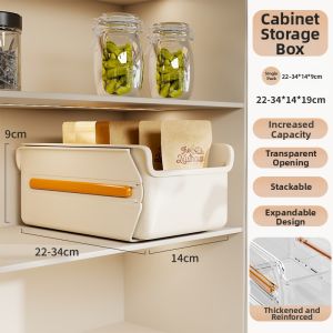 evesigar | Adjustable Transparent Drawer Style Seasoning Separator Organizer