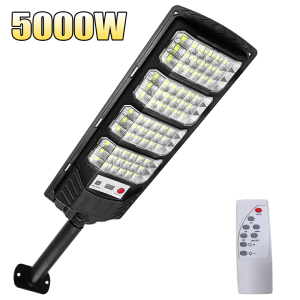 Super Bright 10000W/5000W/500W Outdoor Solar Light 300°Wide Angle Motion Sensor Street Light Outdoor High Power LED Street Lamp