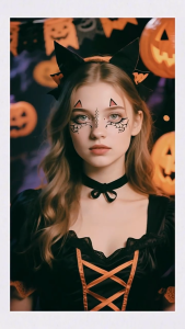 Tattoo halloween สติ๊กเกอร์แทททู แทททูติดหน้าฮาโลวีน กันน้ำ กันเหงื่อ สีสันสดใส ลายน่ารัก ตกแต่งใบหน้าวันฮาโลวีน