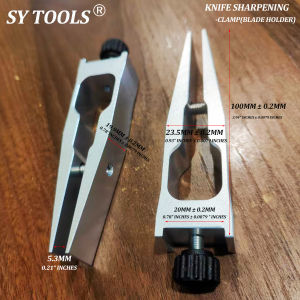 Sy Tools 6061-T6 Aluminum Knife Sharpener Clamp Knife Blade Holder Sandblasted Anodized Surface Lightweight and Durable