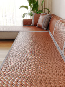 Ghế Sofa Mùa Hè Bằng Vải Tre Mát Mẻ Cố Định Chống Trượt Bằng Vải PE Chống Lão Hóa Không Bám Vải Chống Leo Trượt