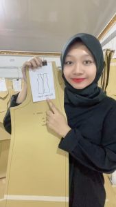 【COD】Pola Outer Simple Tanpa Lengan  | Pola Baju Wanita Lengkap | Pola Instan | Pola Jiplak | Pola Jahitan Lengkap Firdaus Busana