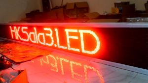 Running Text Merah 40x425cm Wifi Outdoor