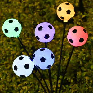 6 LED European Cup decoration Garden Lights-New Upgraded Solar Powered football Lights Outdoor Waterproof light