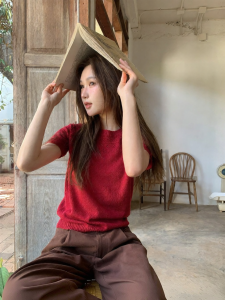NIHAOKANONG | Áo Thun Len Đan Thiết Kế Độc Đáo Form Ôm