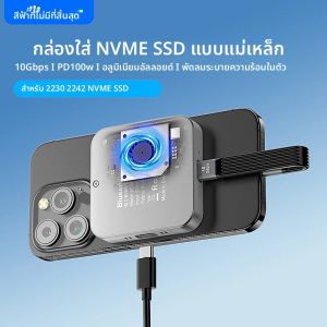 Blueendless แม่เหล็ก M2 2230 2242 NVMe SSD พร้อมพัดลมระบายความร้อน 100W PD ชาร์จประเภท C NVMe PCIE ssd สําหรับ Iphone Mac