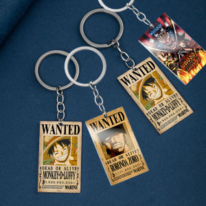 Christmas Gifts: One Piece Luffy Keychain & Wanted Poster Keyrings