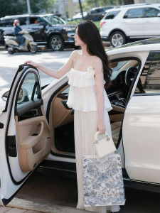 Romantic Ruffle Strap Beach Dress Two-Piece Set