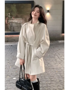 WANGGONGZHU | French Style Womens Coat Spring Autumn New Arrival Small Size Lazy Style British Atmosphere High Quality Commute Loose Fit