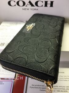 กระเป๋าสตางค์ยาว C บูน COACH - กระเป๋าสตางค์ยาว C บูน COACH F53834 กระเป๋าสตางค์หนัง